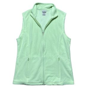 L.L. Bean Classic Fleece Vest Lime Green Small